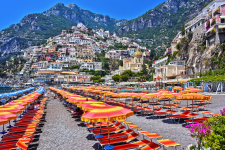 City,Of,Positano,On,Amalfi,Coast,In,The,Province,Of